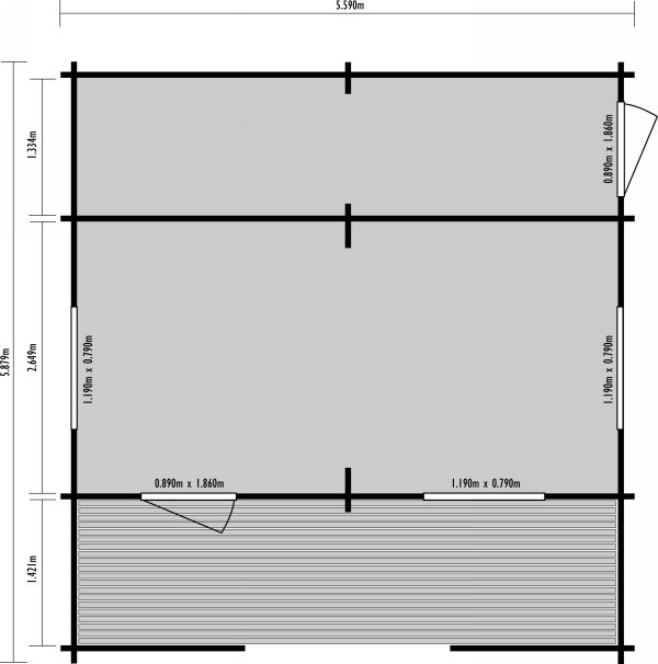 Finnforest Kala Log Cabin 134565 Timber Buildings Uk Timber