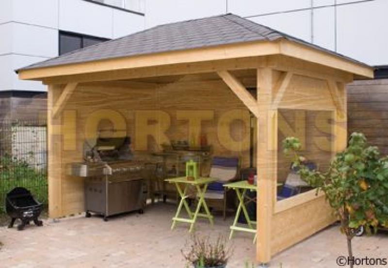 Helena 2 - 3.85x2.60m square gazebo - Click Image to Close