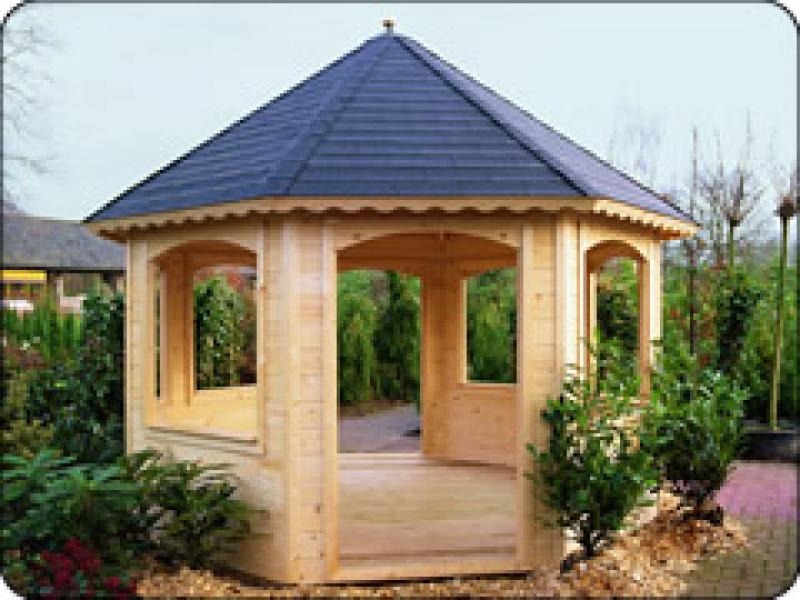 3.5m Octagonal Summerhouse Lugarde Prima Chantal - Click Image to Close